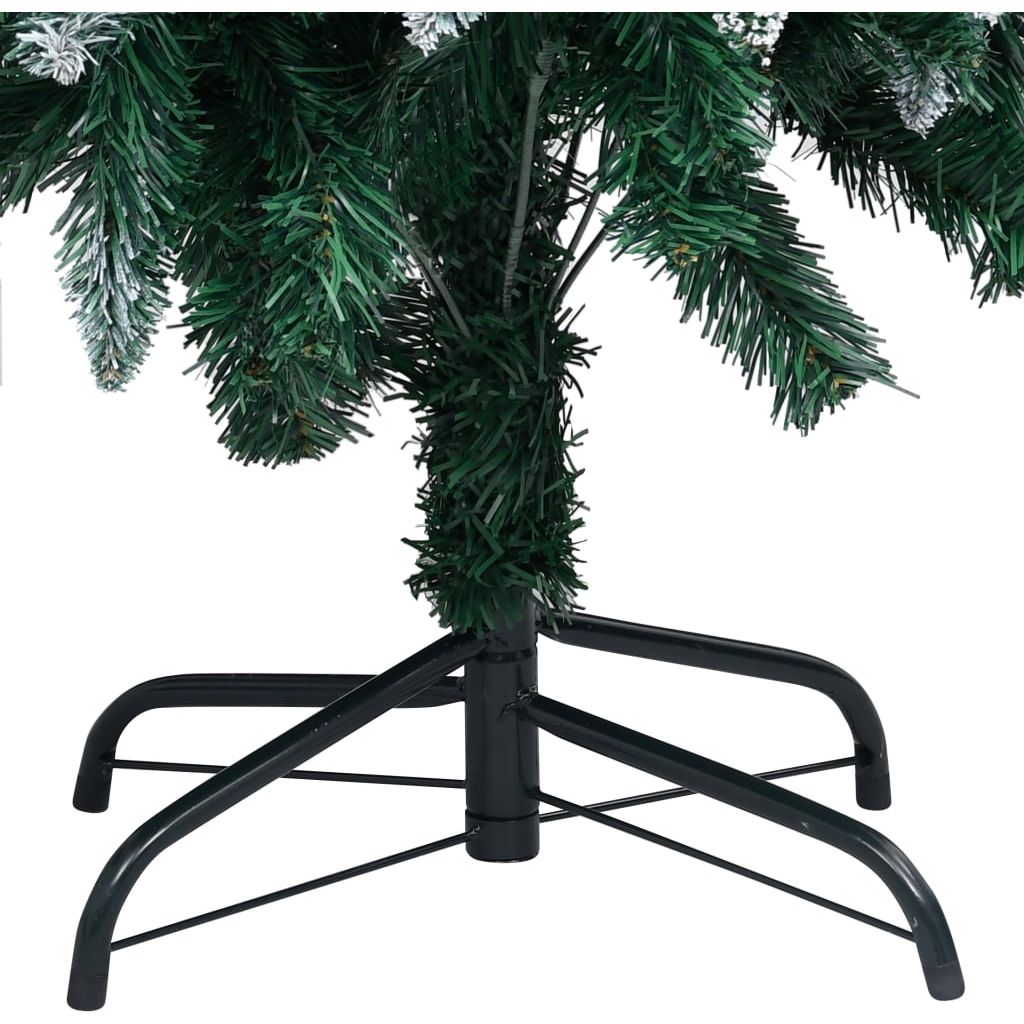 Dirbtinė Kalėdų eglutė su LED, kankorėžiais ir sniegu, 150cm