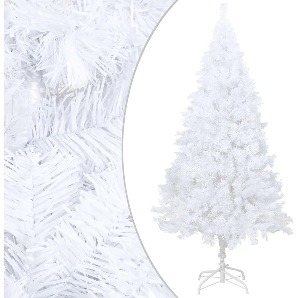 Dirbtinė Kalėdų eglutė su LED ir storomis šakomis, balta, 120cm