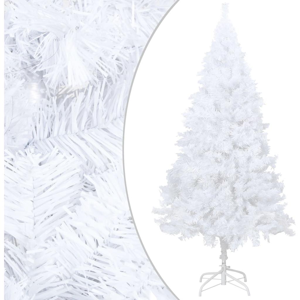 Dirbtinė Kalėdų eglutė su LED ir storomis šakomis, balta, 120cm