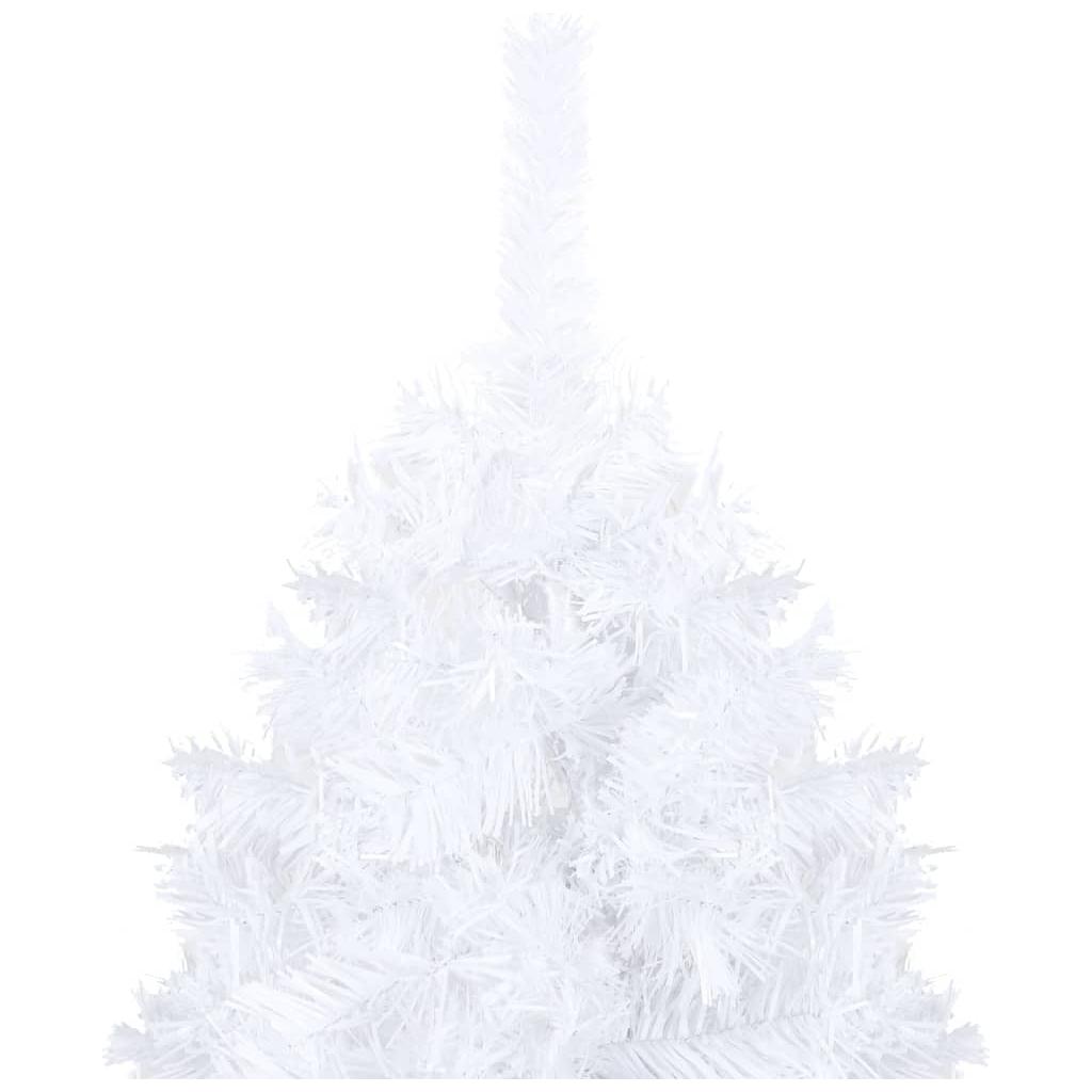 Dirbtinė Kalėdų eglutė su LED ir storomis šakomis, balta, 120cm