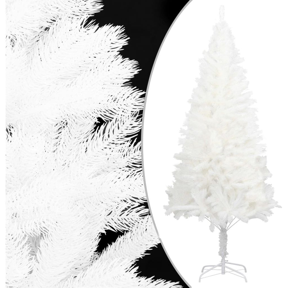Dirbtinė Kalėdų eglutė su LED lemputėmis, balta, 150cm