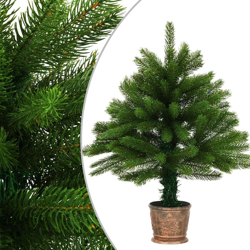 Dirbtinė Kalėdų eglutė su LED lemputėmis, žalia, 65cm