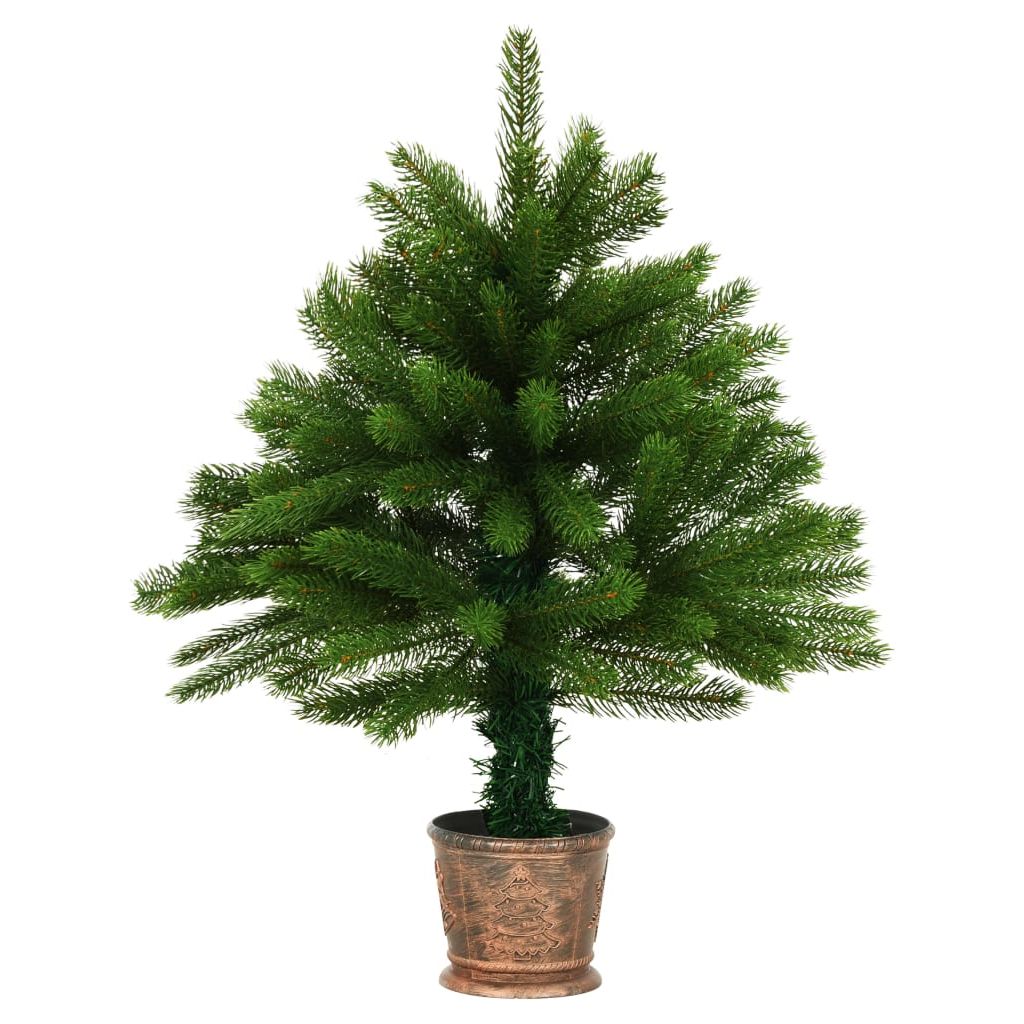 Dirbtinė Kalėdų eglutė su LED lemputėmis, žalia, 65cm
