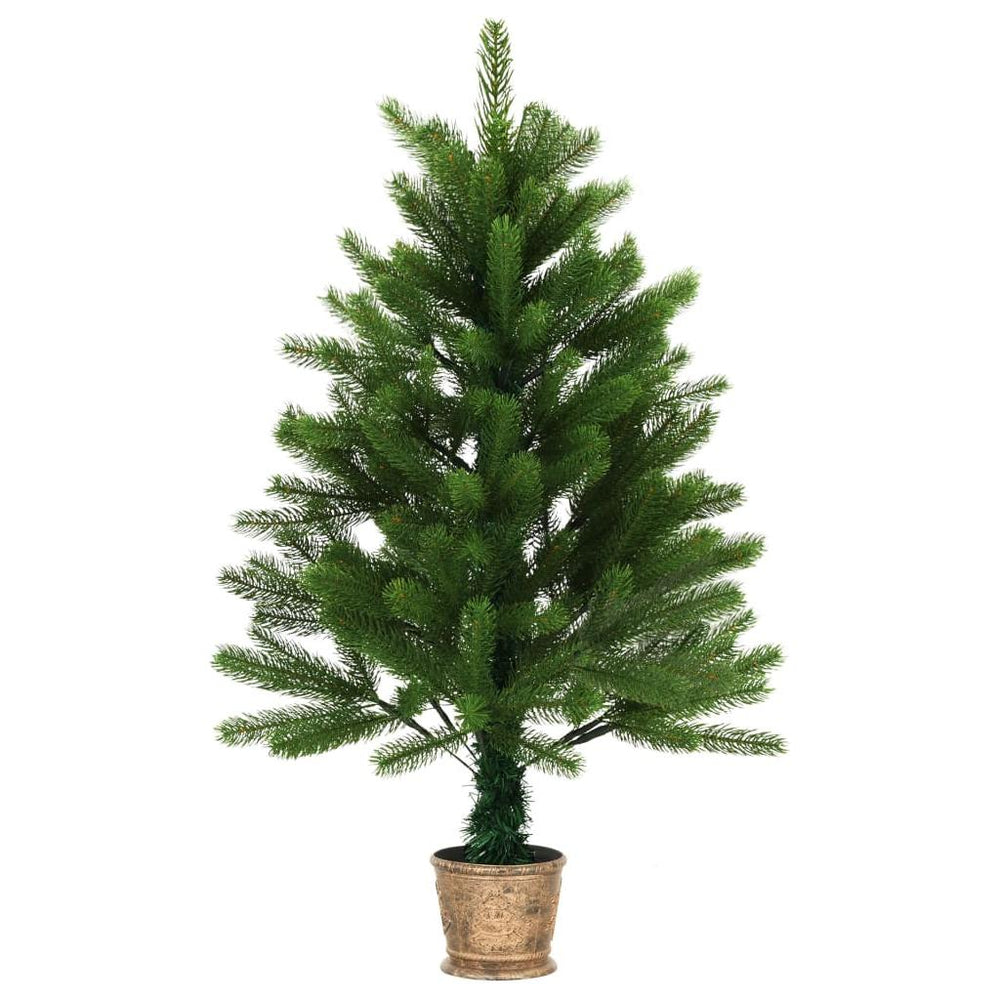 Dirbtinė Kalėdų eglutė su LED lemputėmis, žalia, 90cm
