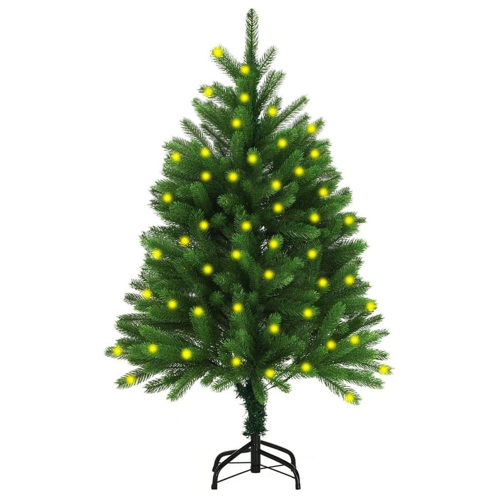 Dirbtinė Kalėdų eglutė su LED lemputėmis, žalia, 120cm