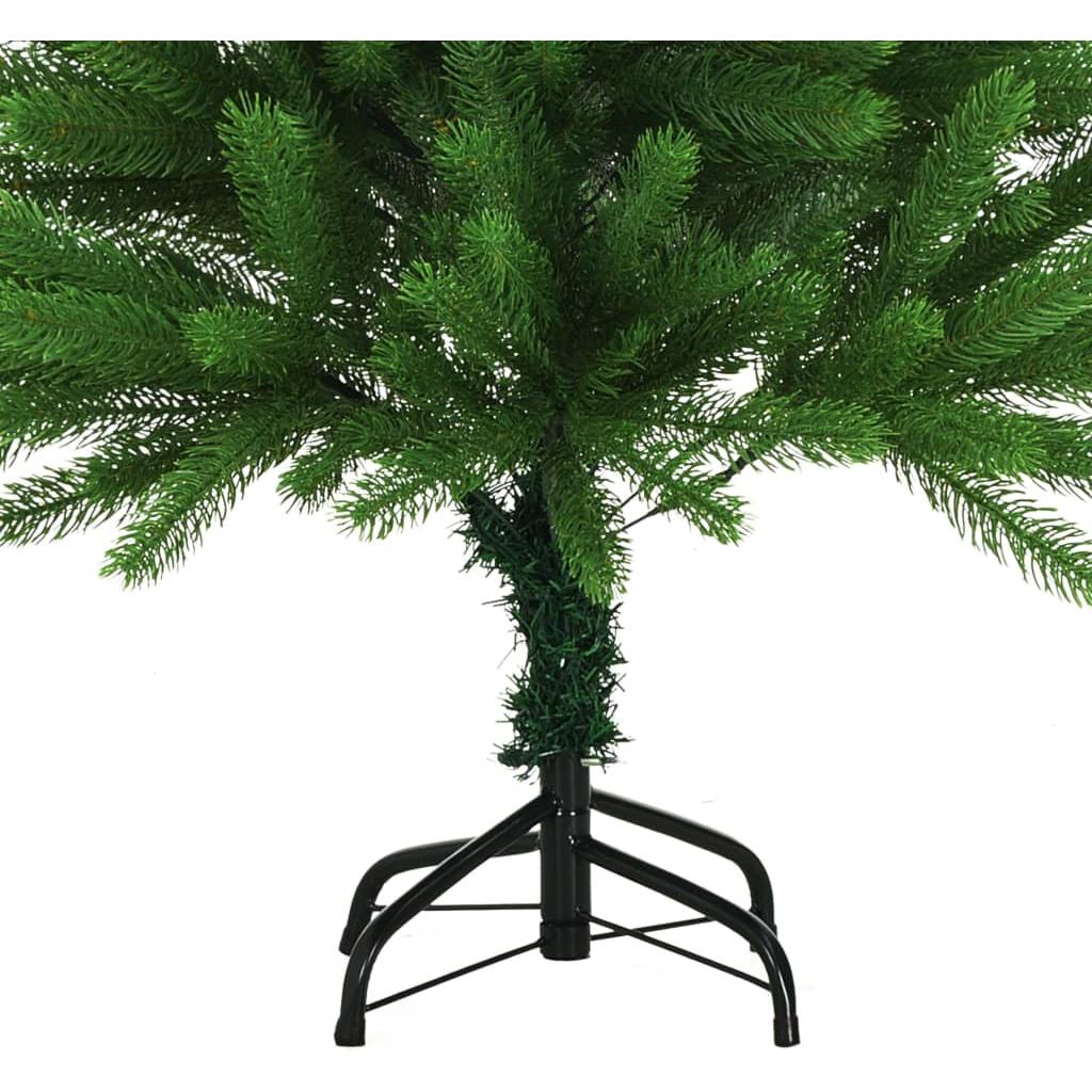 Dirbtinė Kalėdų eglutė su LED lemputėmis, žalia, 120cm