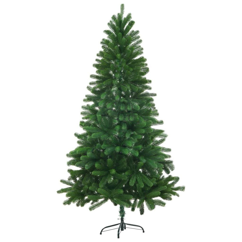 Dirbtinė Kalėdų eglutė su LED lemputėmis, žalia, 150cm