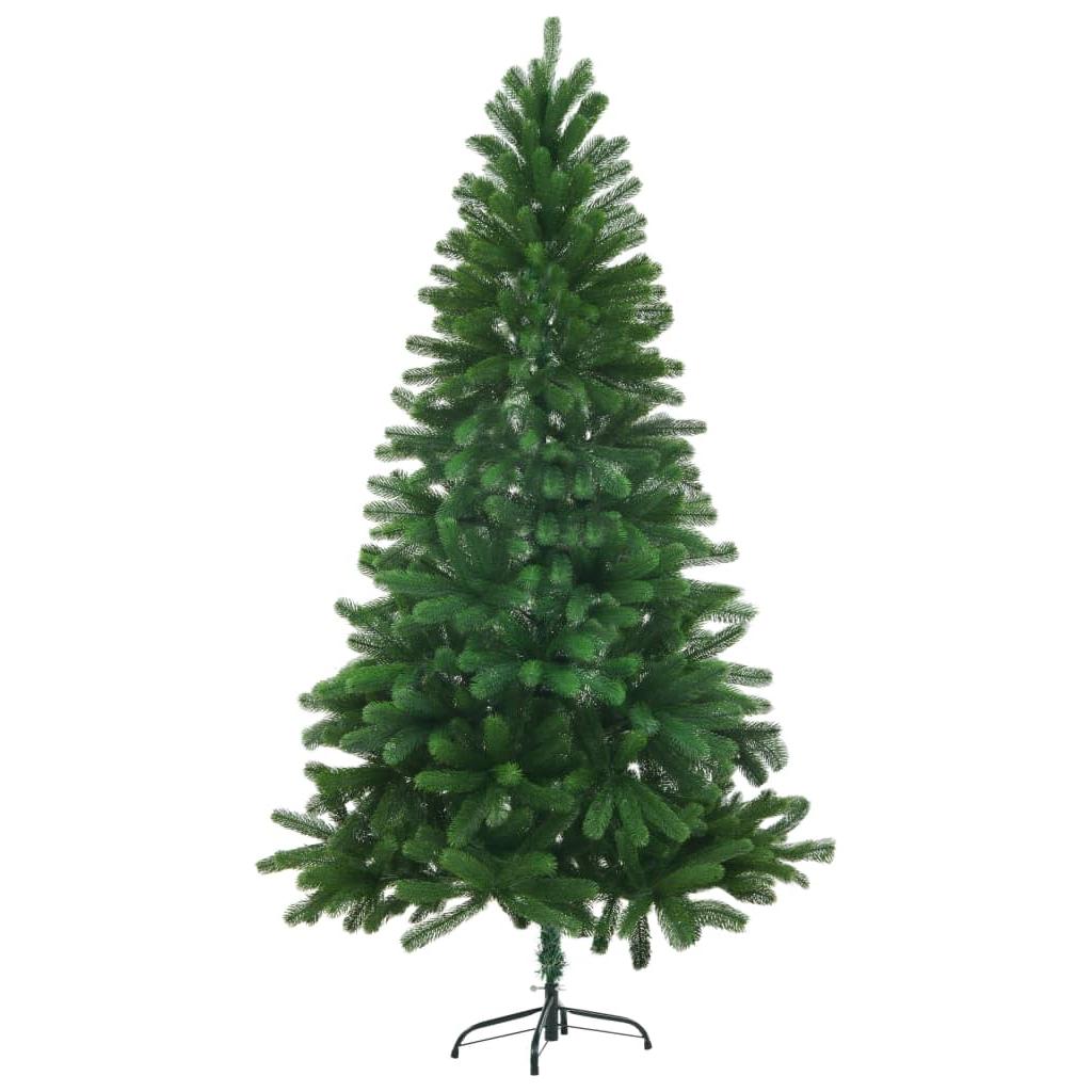 Dirbtinė Kalėdų eglutė su LED lemputėmis, žalia, 150cm
