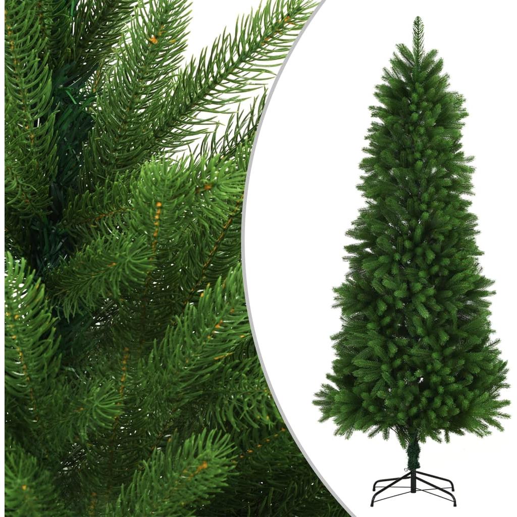 Dirbtinė Kalėdų eglutė su LED lemputėmis, žalia, 240cm