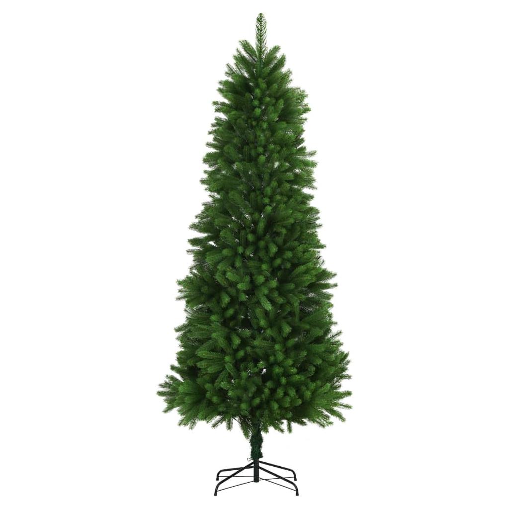 Dirbtinė Kalėdų eglutė su LED lemputėmis, žalia, 240cm