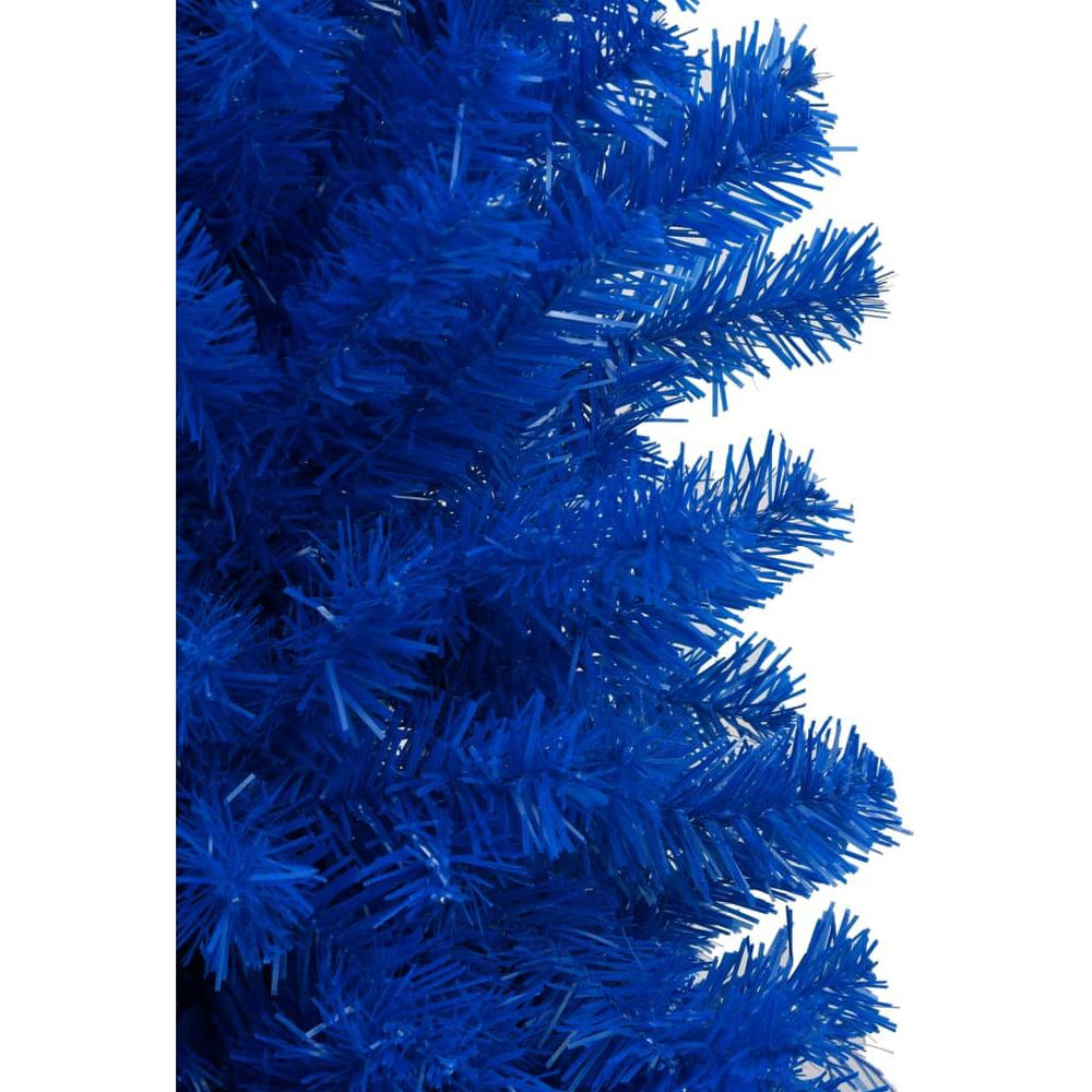 Dirbtinė Kalėdų eglutė su LED/žaisliukais, mėlyna, 210cm, PVC