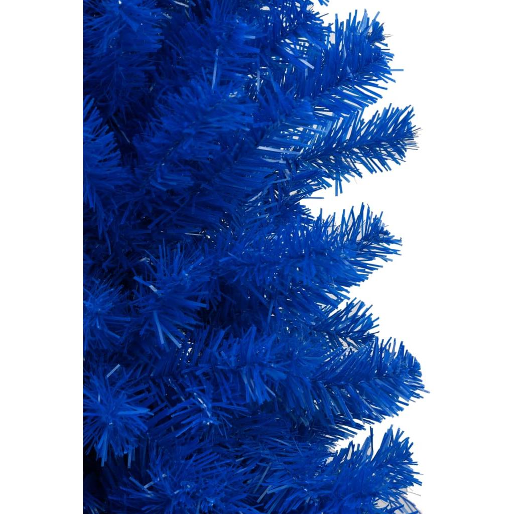 Dirbtinė Kalėdų eglutė su LED/žaisliukais, mėlyna, 210cm, PVC