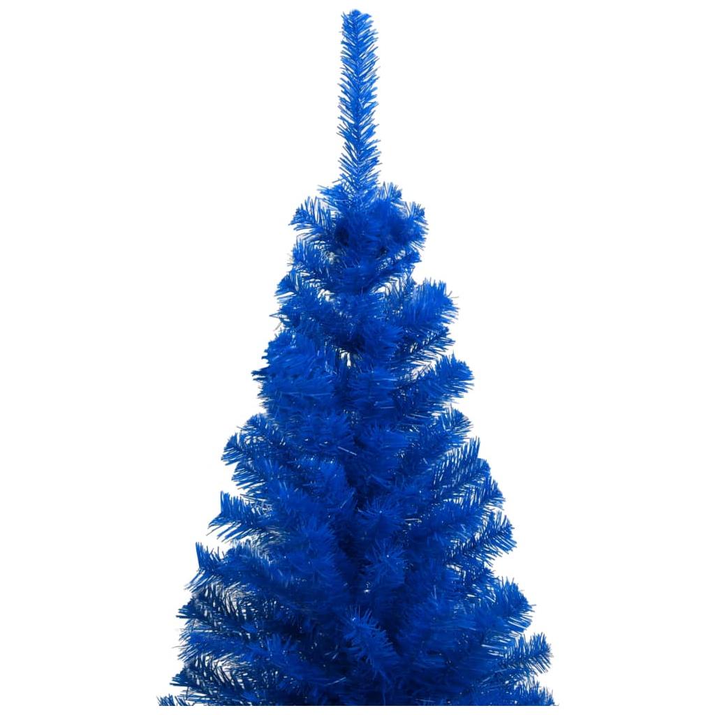 Dirbtinė Kalėdų eglutė su LED/žaisliukais, mėlyna, 210cm, PVC