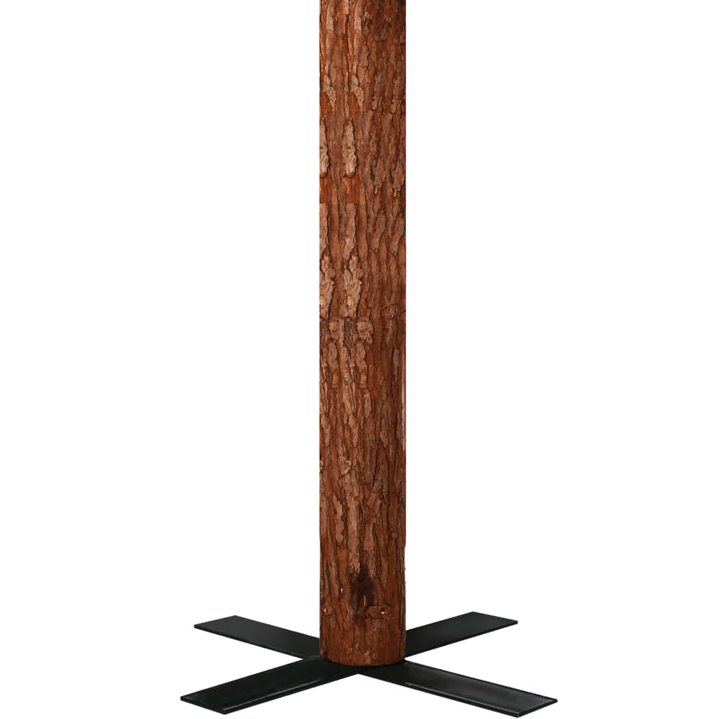 Siaura Kalėdų eglutė su LED/mediena/baltu sniegu, žalia, 210cm