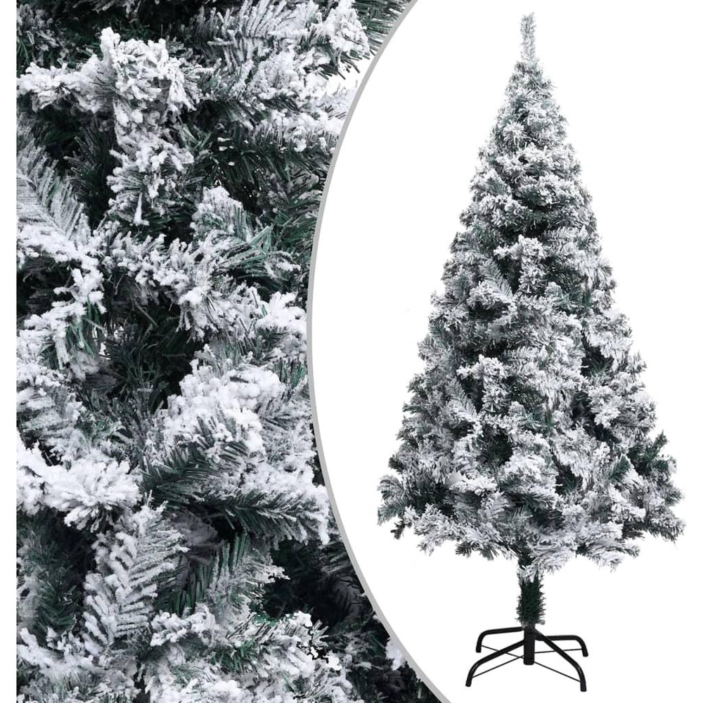Dirbtinė Kalėdų eglutė su LED ir sniegu, žalia, 120cm