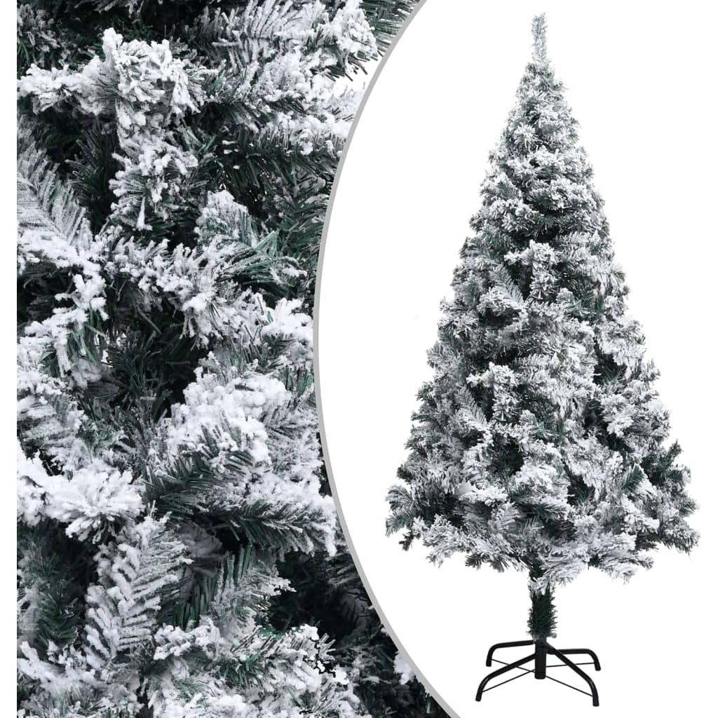 Dirbtinė Kalėdų eglutė su LED ir sniegu, žalia, 120cm