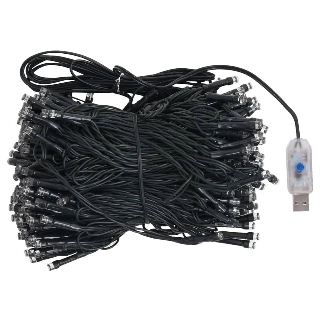 Dirbtinė Kalėdų eglutė su LED ir žaisliukais, balta, 300cm
