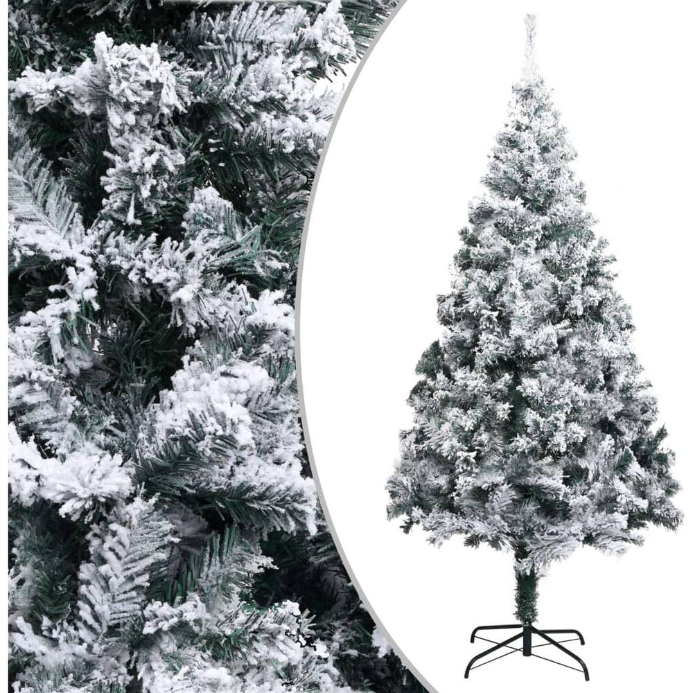 Dirbtinė Kalėdų eglutė su LED/žaisliukais/sniegu, žalia, 400cm