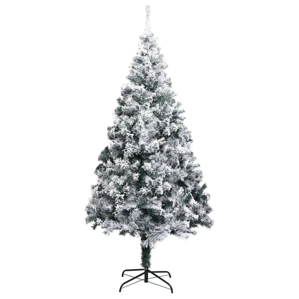 Dirbtinė Kalėdų eglutė su LED/žaisliukais/sniegu, žalia, 400cm