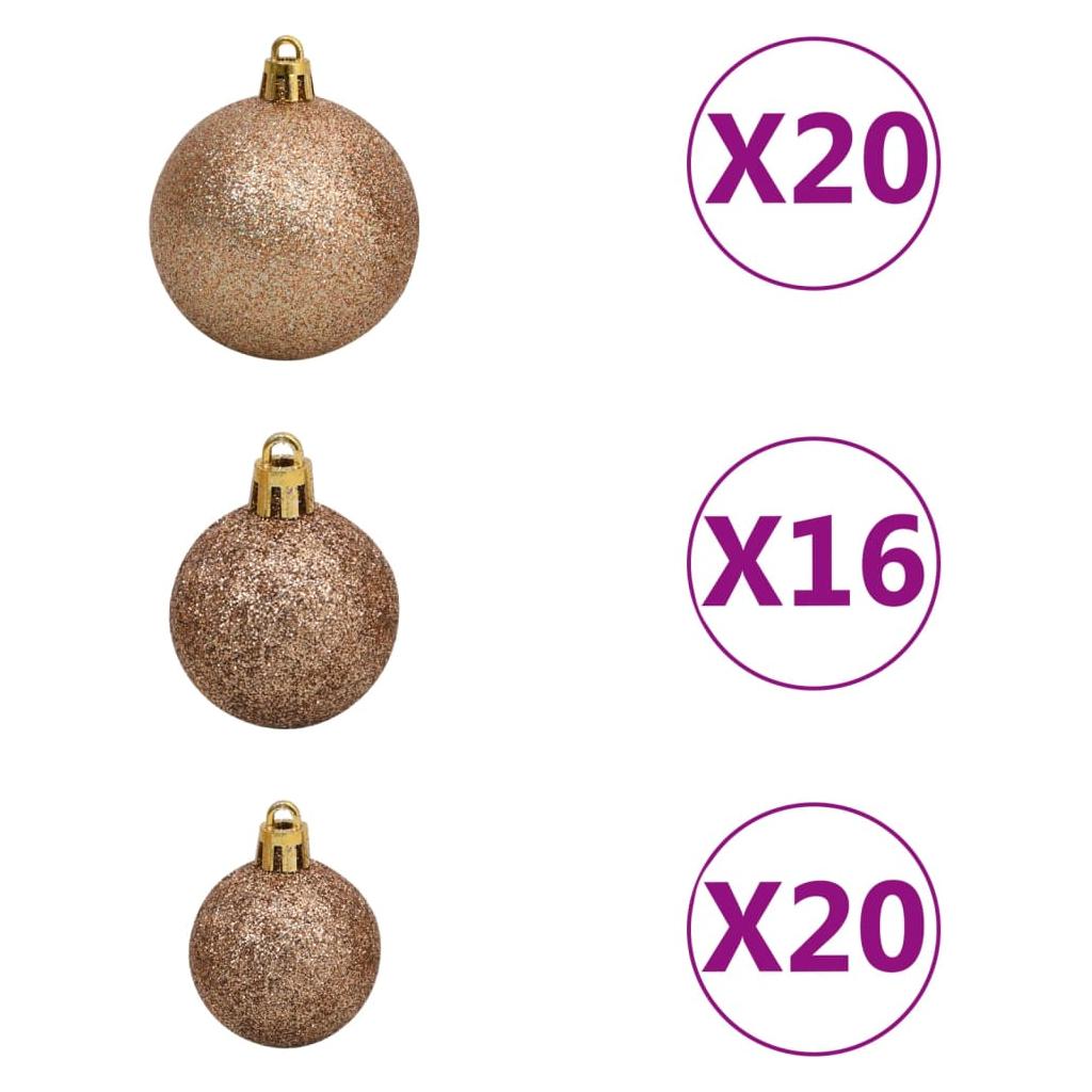 Dirbtinė Kalėdų eglutė su LED/žaisliukais/sniegu, žalia, 400cm