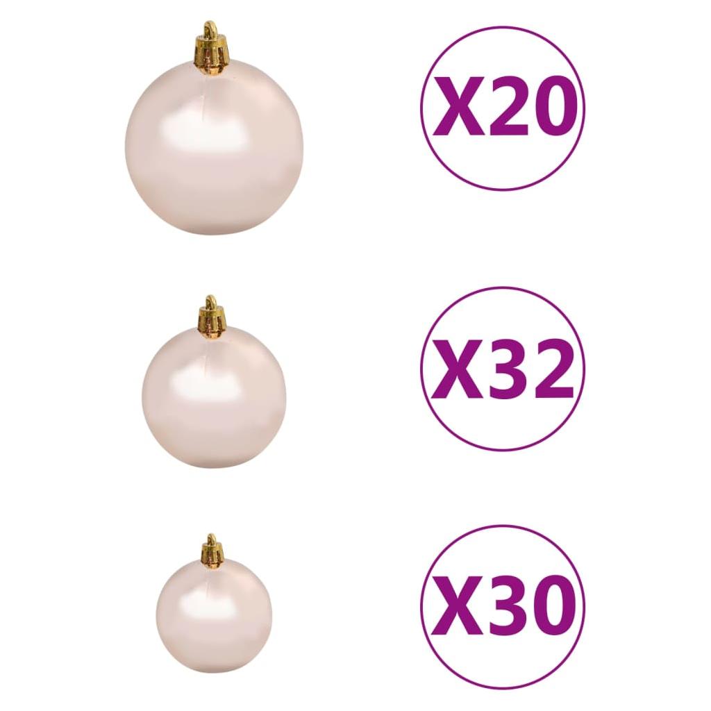 Dirbtinė Kalėdų eglutė su LED/žaisliukais/sniegu, žalia, 400cm