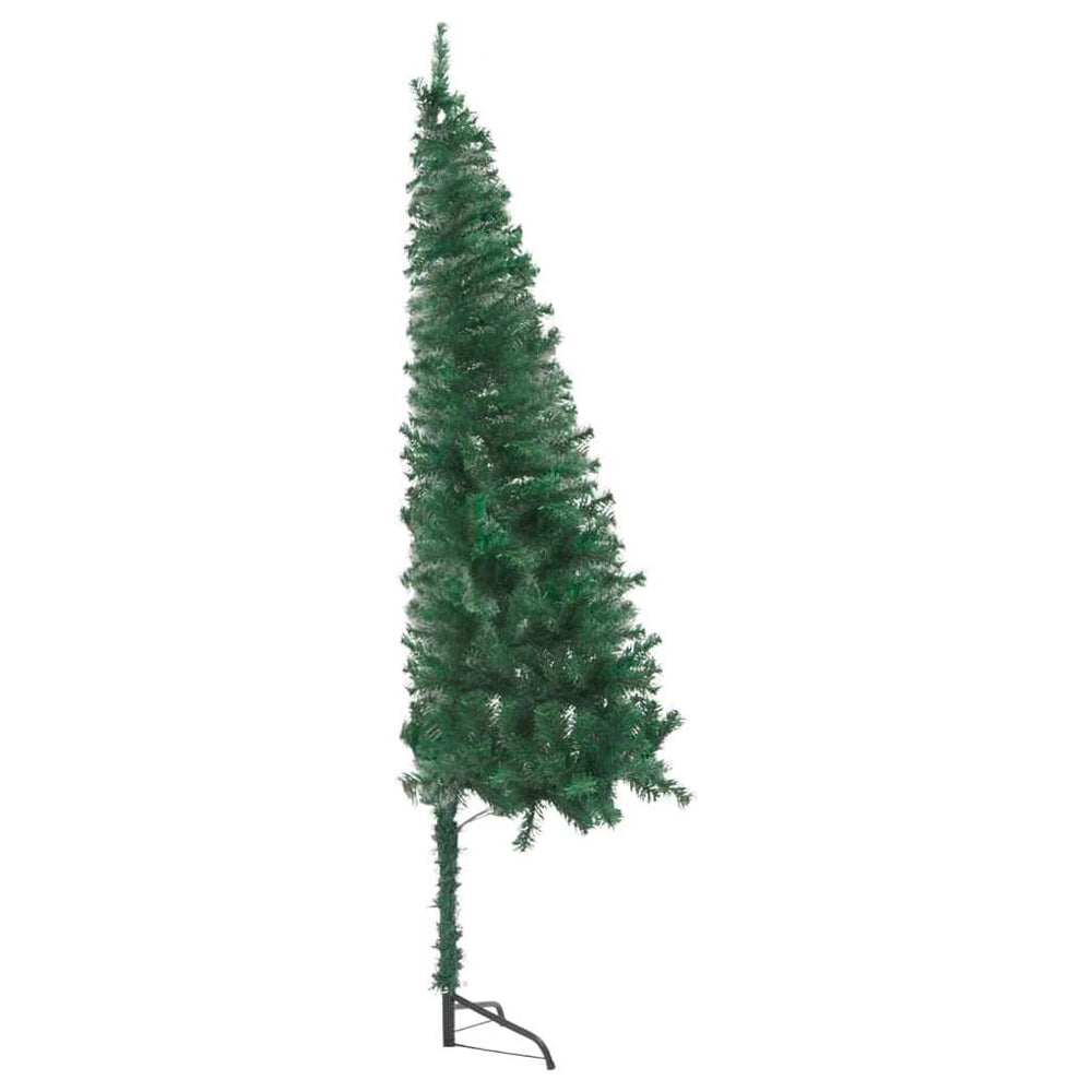 Kampinė Kalėdų eglutė su LED/žaisliukais, žalia, 150cm, PVC