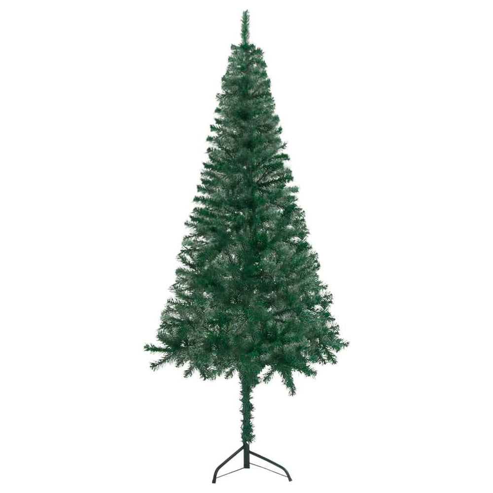 Kampinė Kalėdų eglutė su LED/žaisliukais, žalia, 120cm, PVC