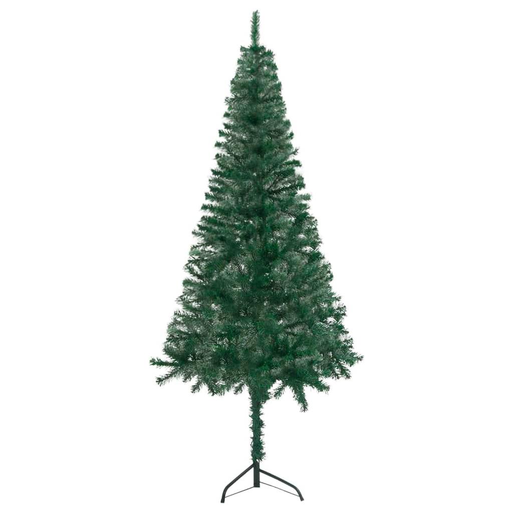 Kampinė Kalėdų eglutė su LED/žaisliukais, žalia, 120cm, PVC