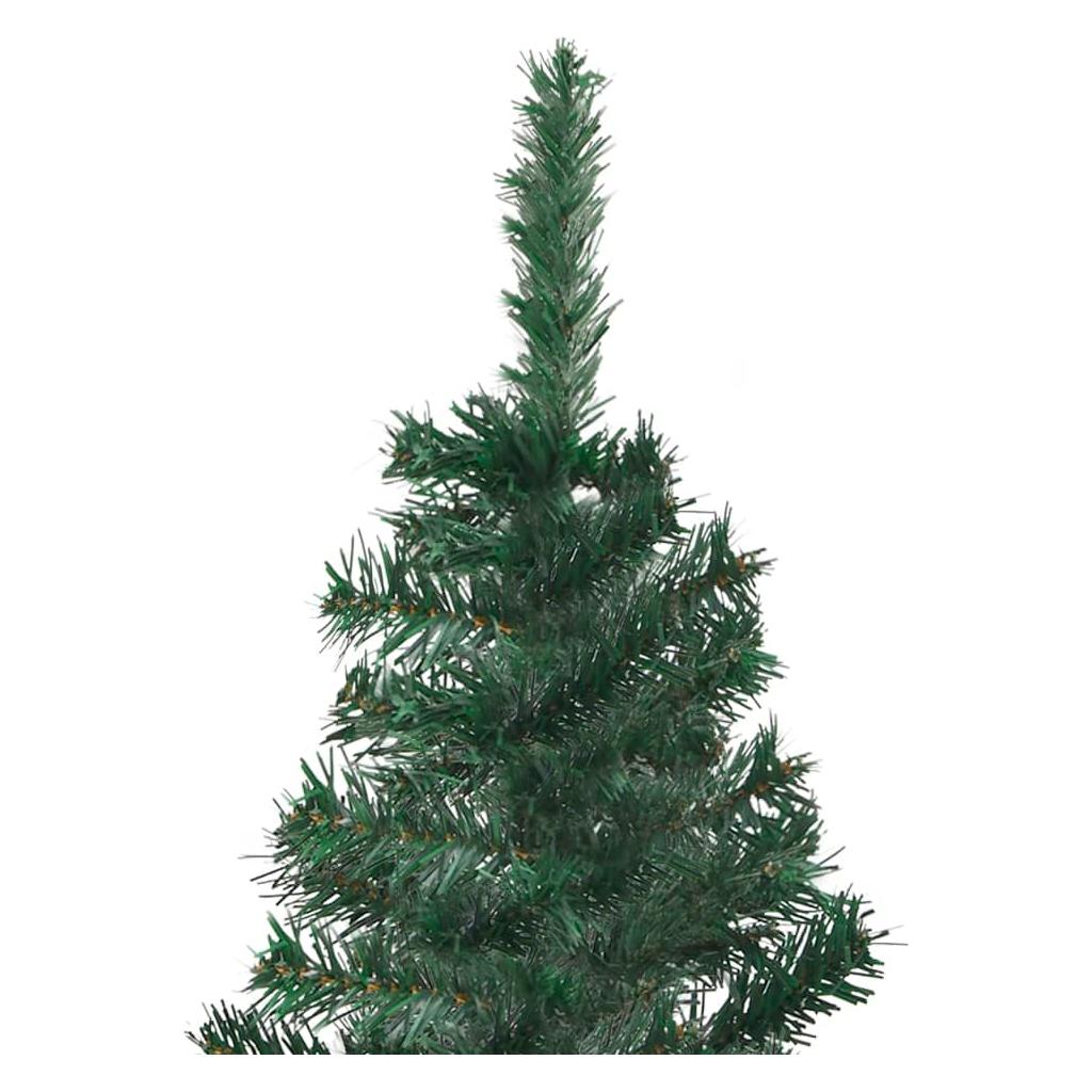 Kampinė Kalėdų eglutė su LED/žaisliukais, žalia, 120cm, PVC