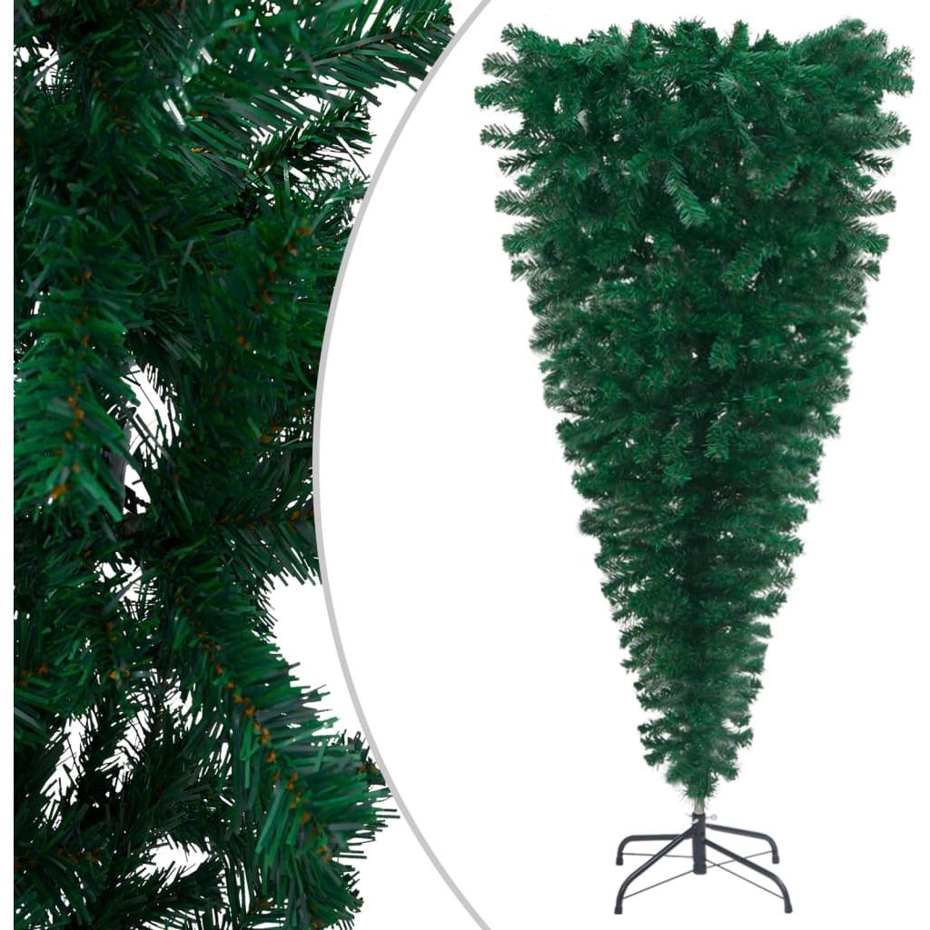 Apversta dirbtinė Kalėdų eglutė su LED ir žaisliukais, 210cm