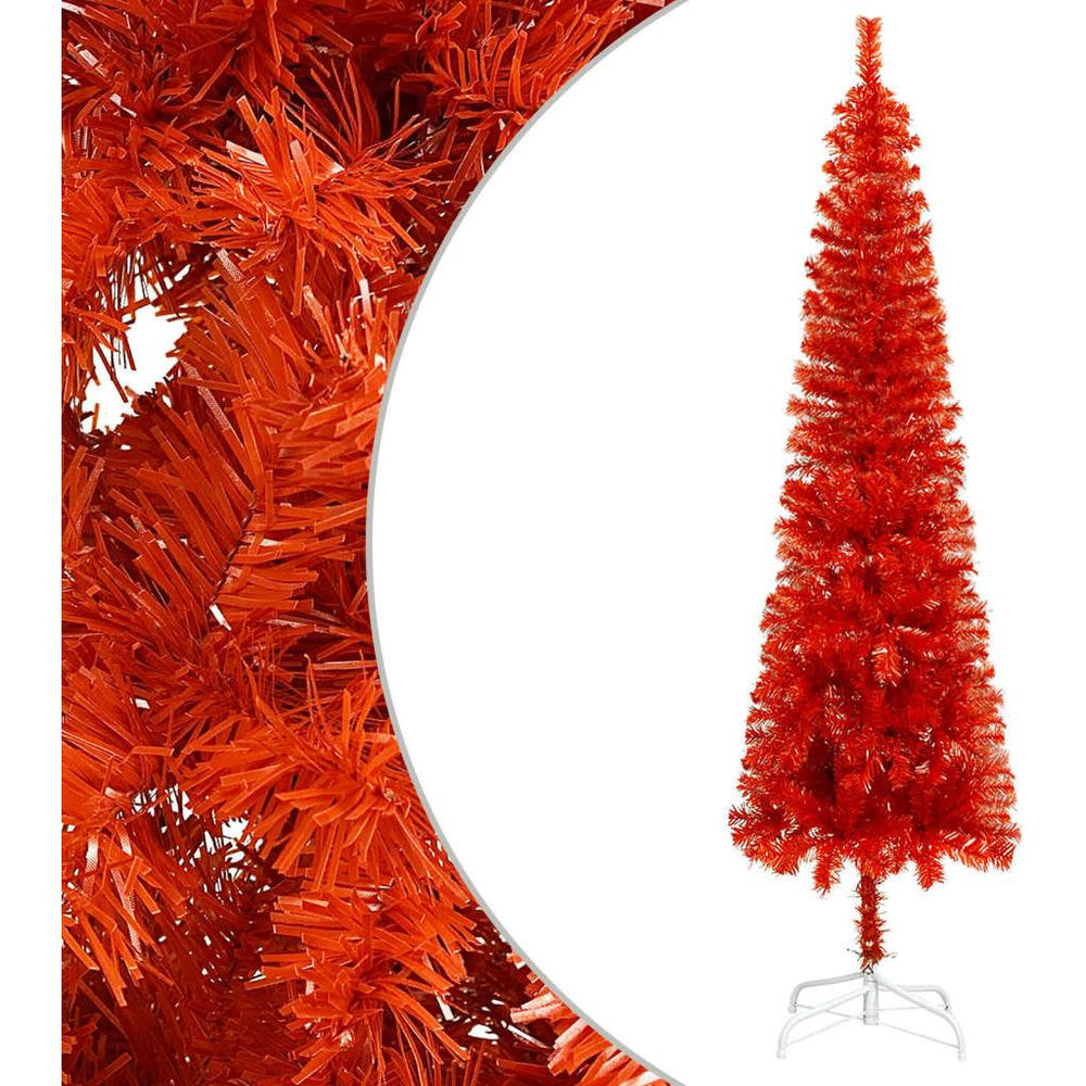 Kalėdų eglutė su LED ir žaisliukų rinkiniu, raudona, 150cm