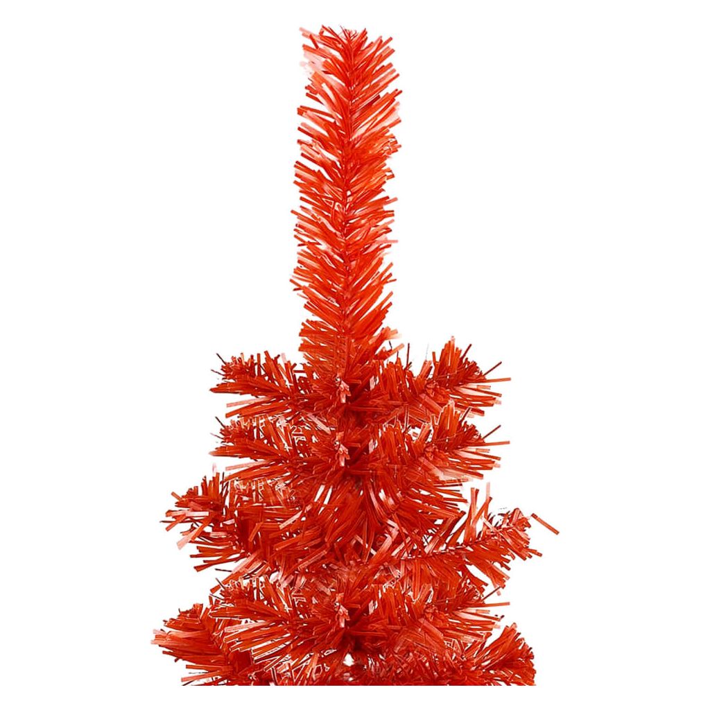 Kalėdų eglutė su LED ir žaisliukų rinkiniu, raudona, 150cm