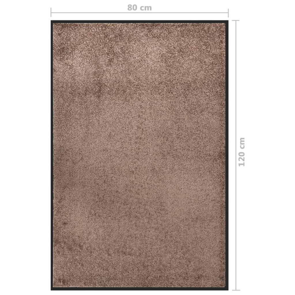 Durų kilimėlis, rudos spalvos, 80x120cm