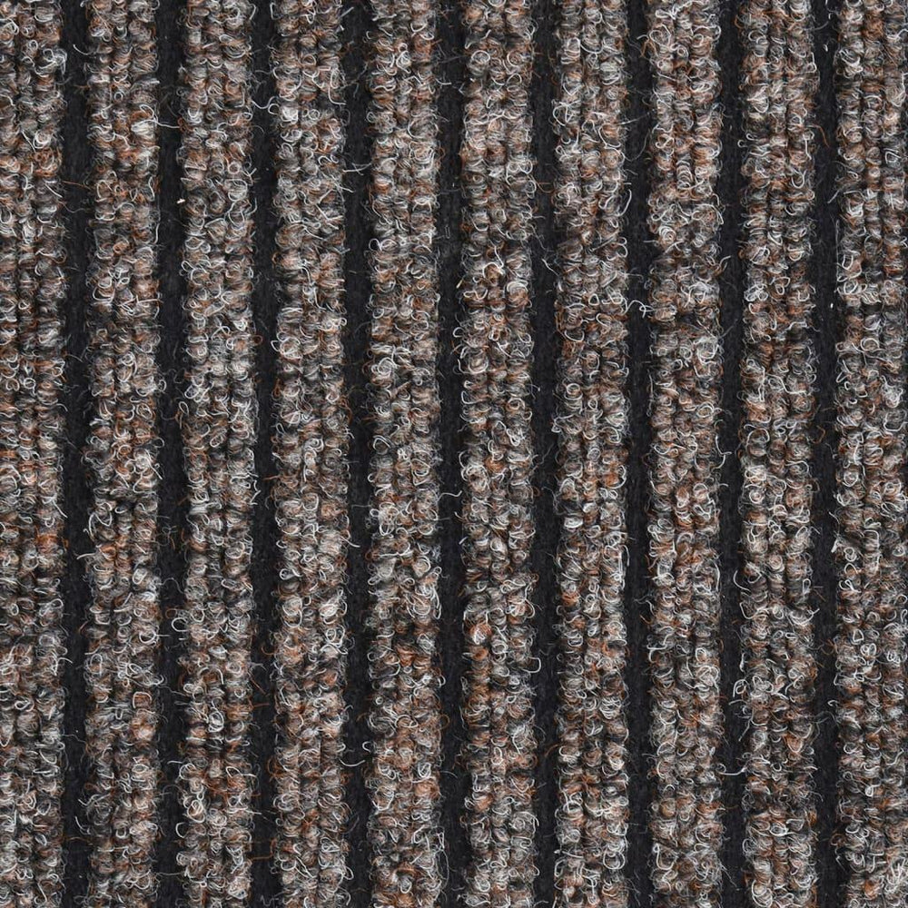 Durų kilimėlis, smėlio spalvos, 80x120cm, dryžuotas