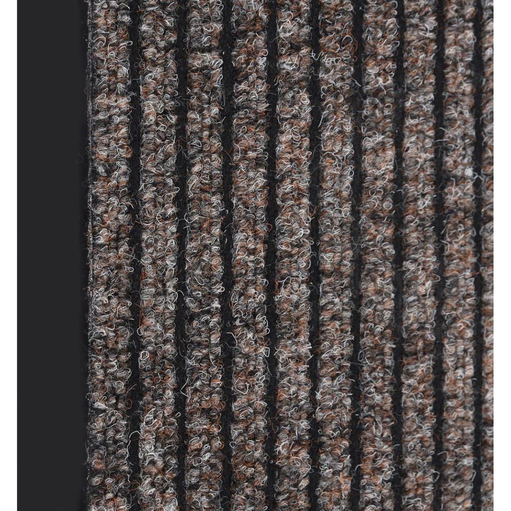 Durų kilimėlis, smėlio spalvos, 80x120cm, dryžuotas