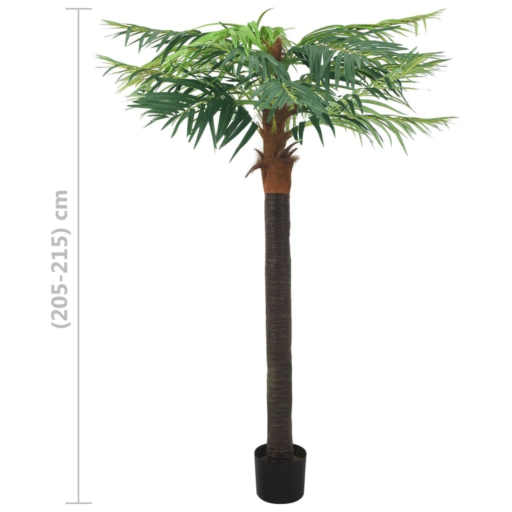 Dirbtinė Fenikso palmė su vazonu, žalias, 215cm