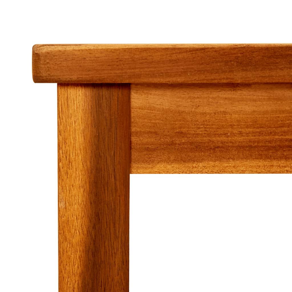 Sodo kavos staliukas, 45x45x36cm, akacijos medienos masyvas