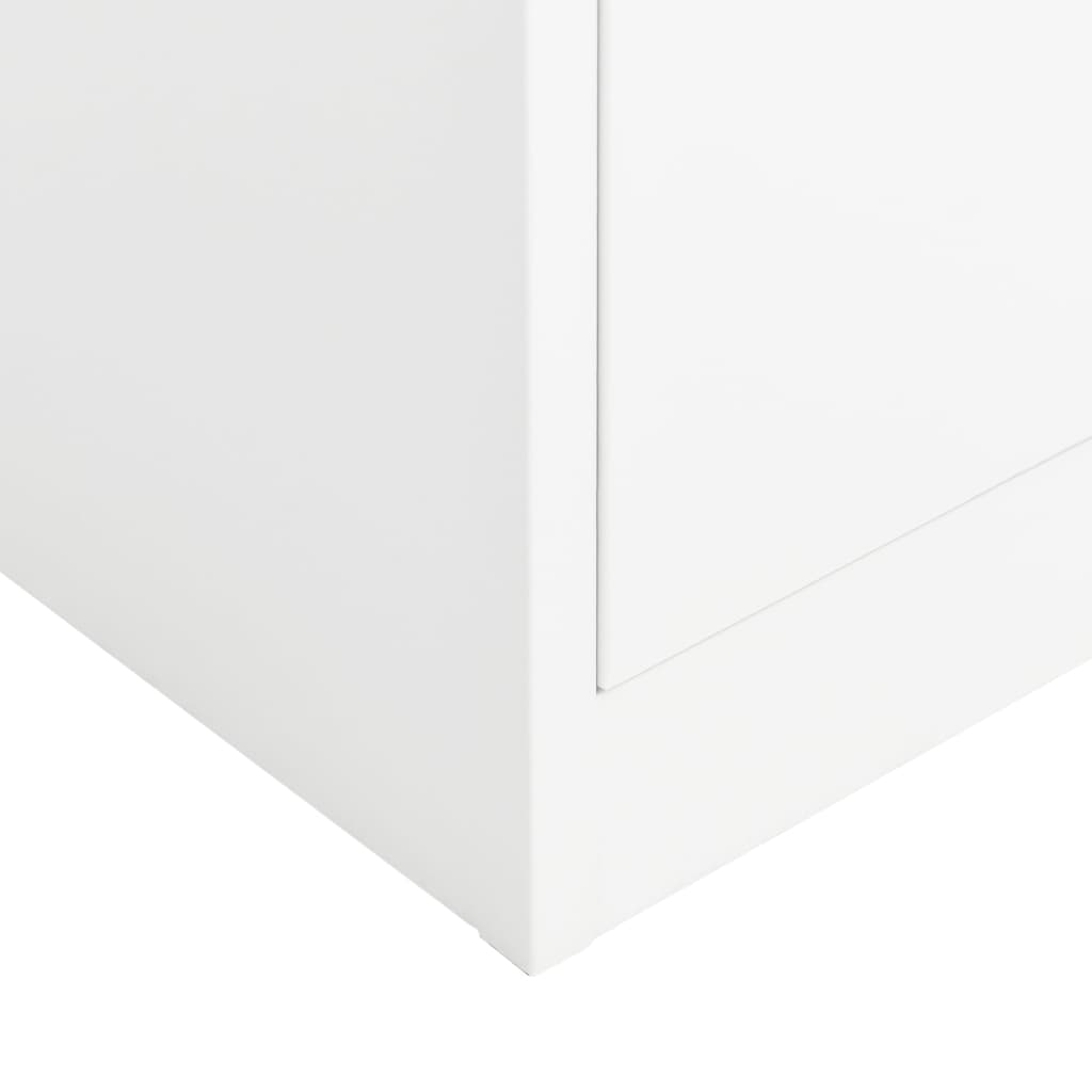 Persirengimo spintelė, baltos spalvos, 90x40x180cm, plienas
