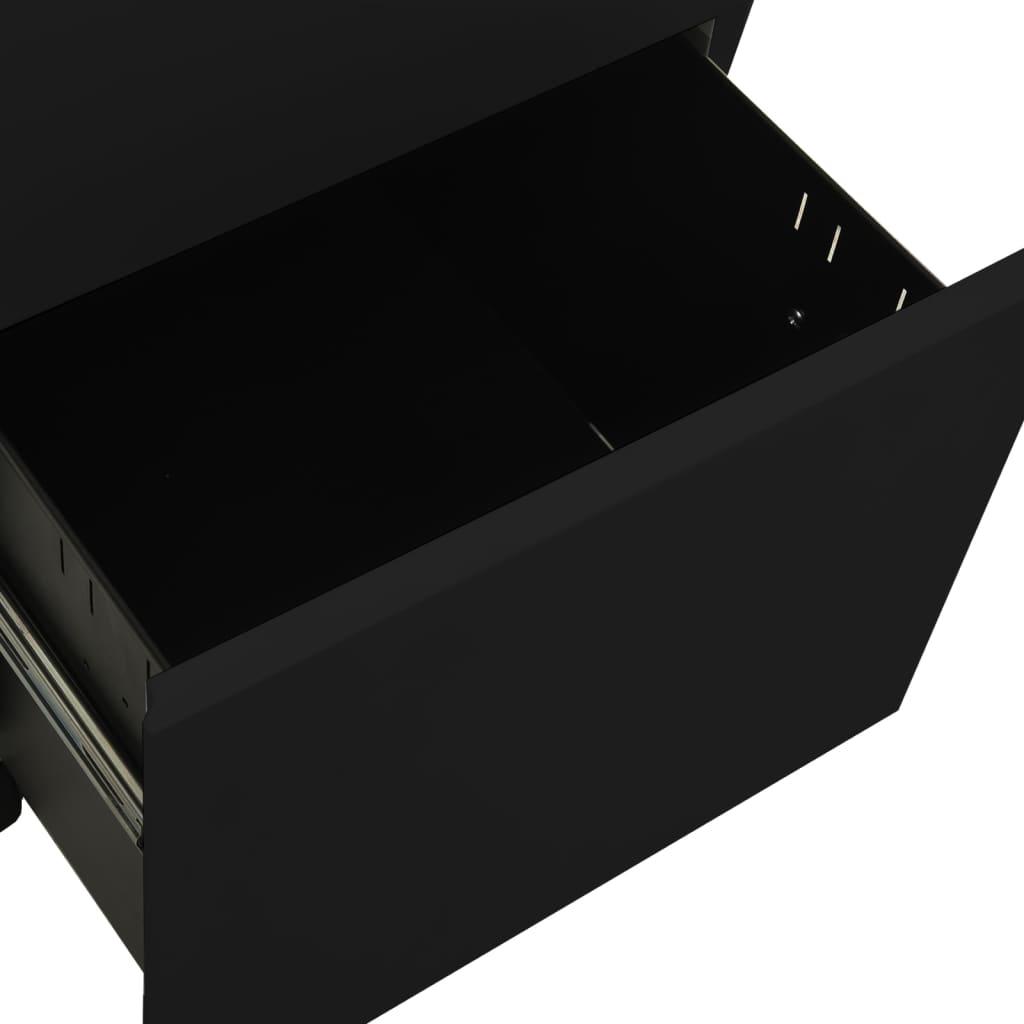 Mobili spintelė dokumentams, juoda, 39x45x67cm, plienas