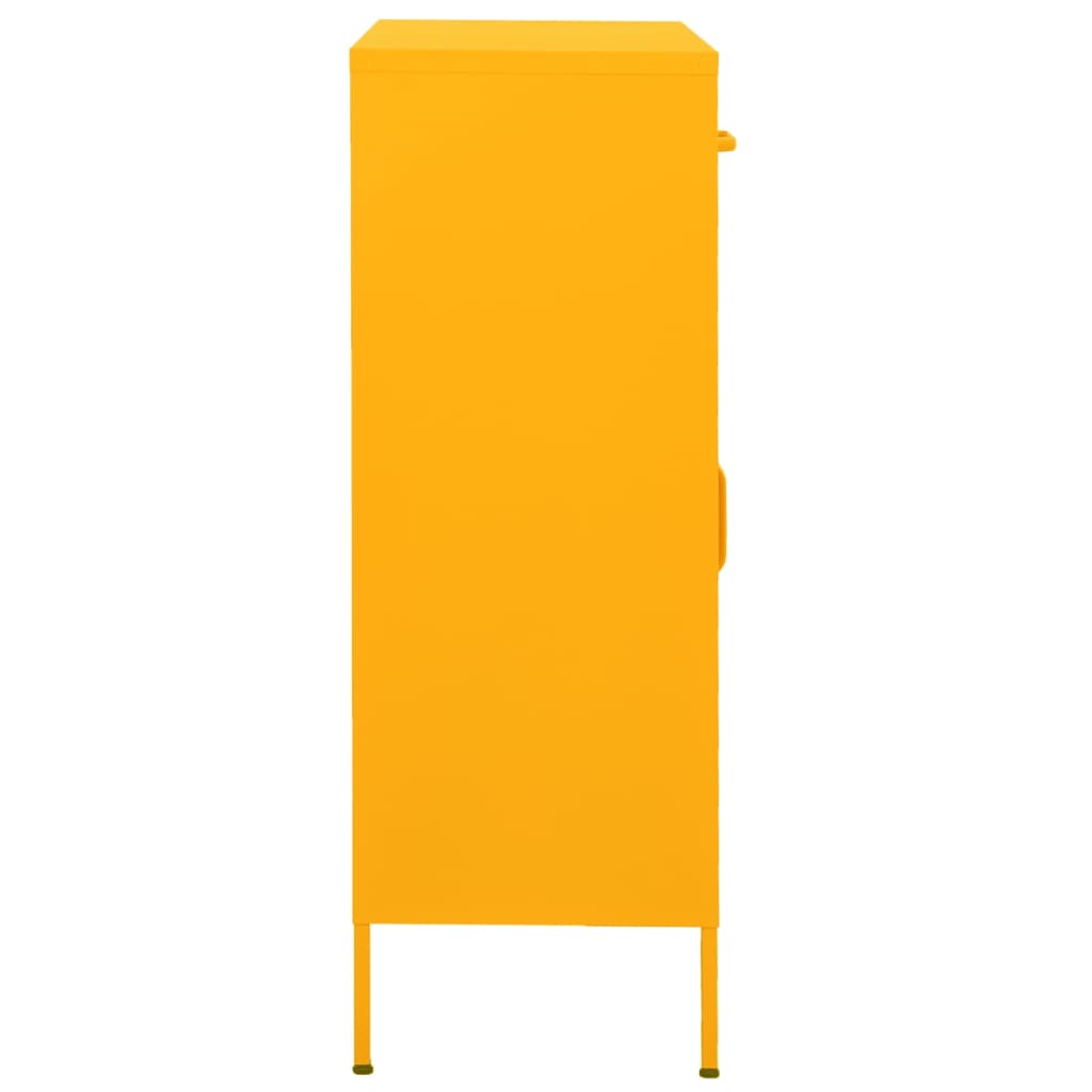 Sandėliavimo spintelė, geltona, 80x35x101,5cm, plienas