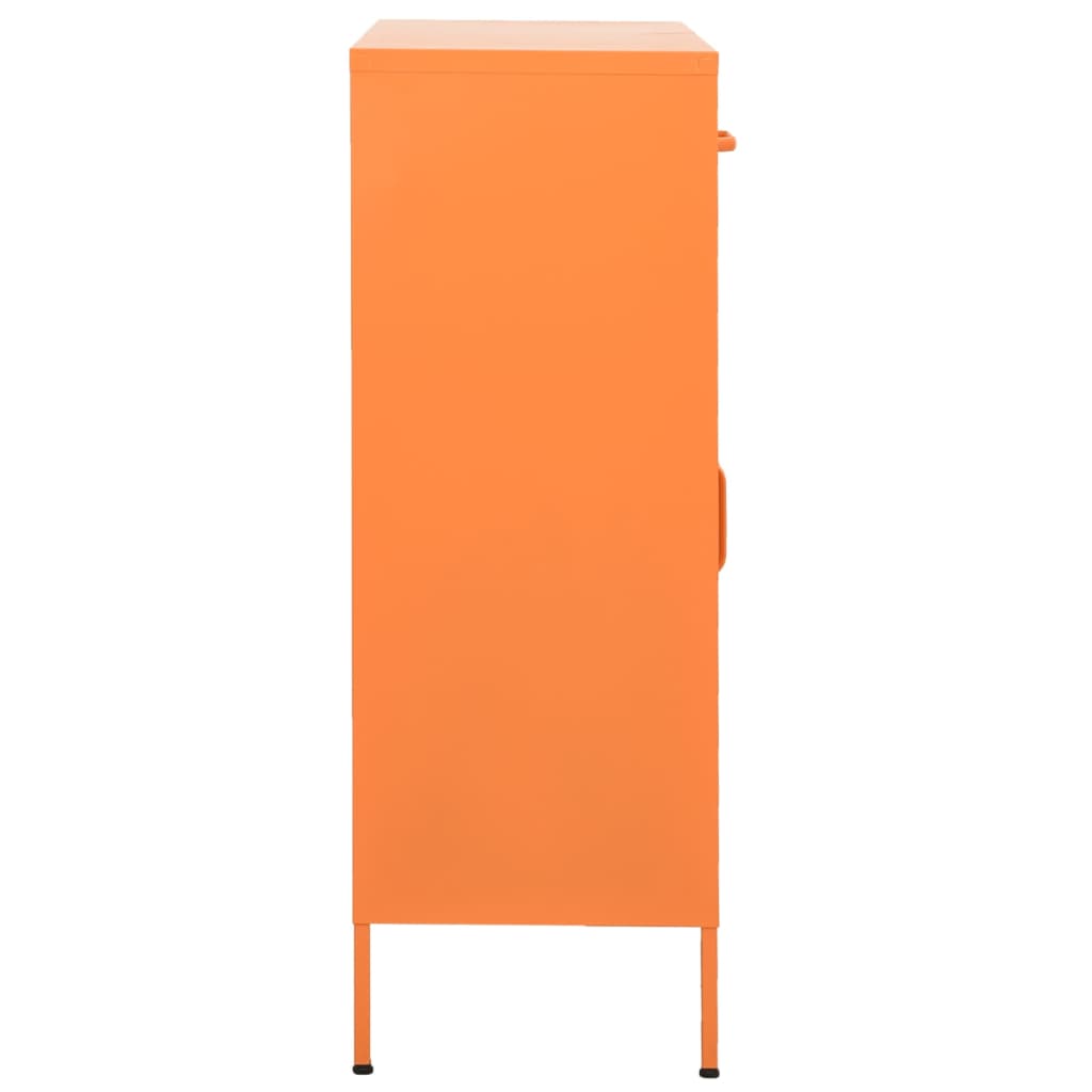 Sandėliavimo spintelė, oranžinė, 80x35x101,5cm, plienas