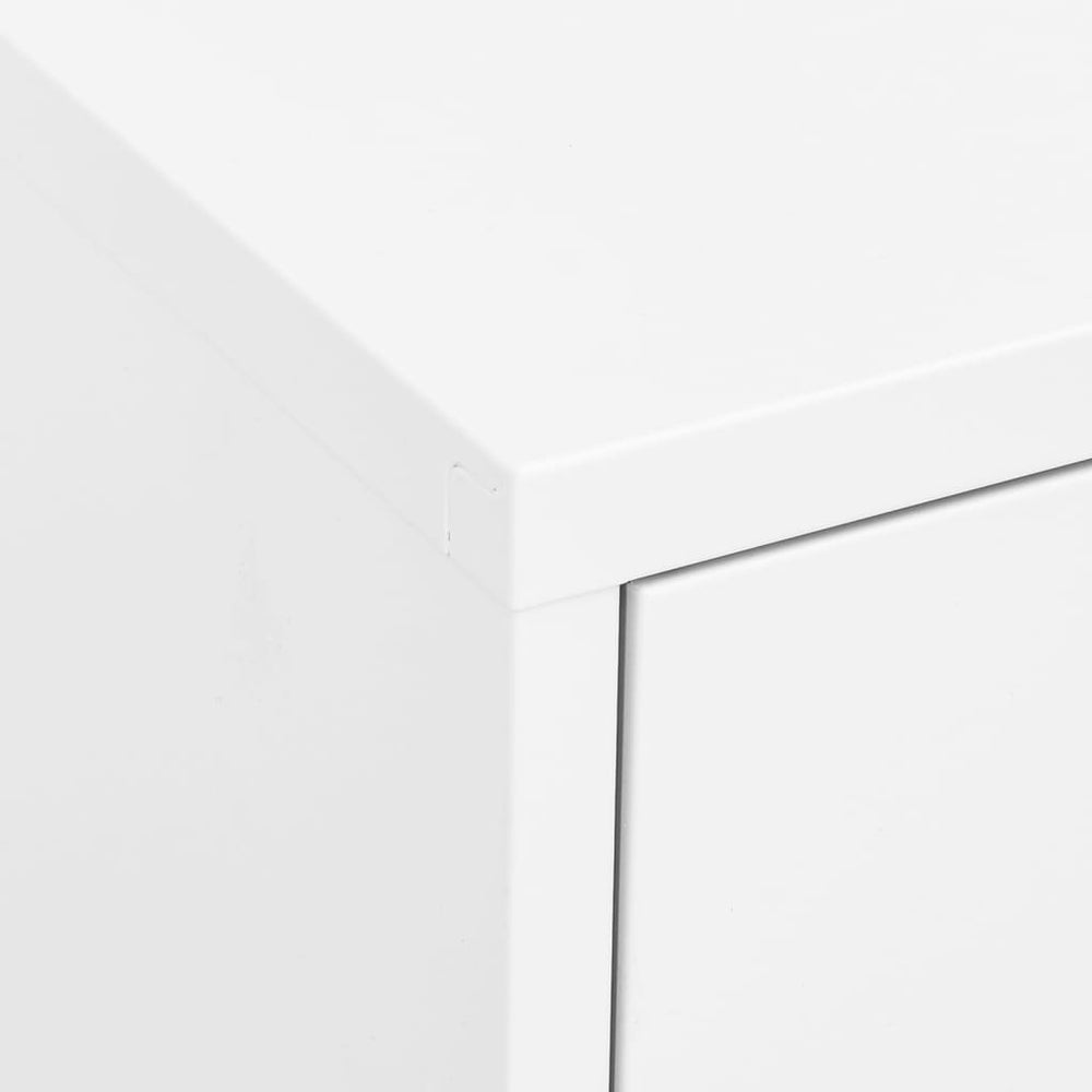 Sandėliavimo spintelė, baltos spalvos, 80x35x101,5cm, plienas