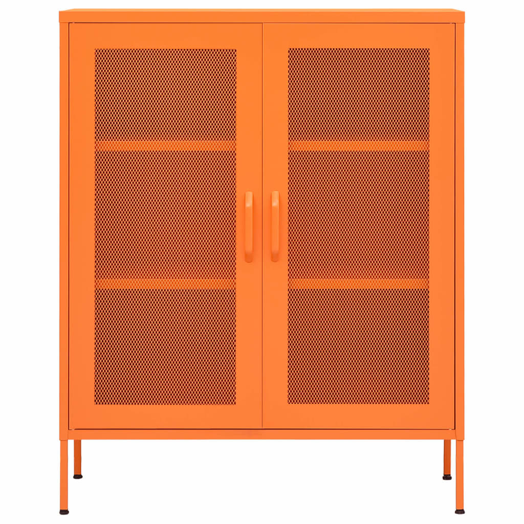 Sandėliavimo spintelė, oranžinė, 80x35x101,5cm, plienas