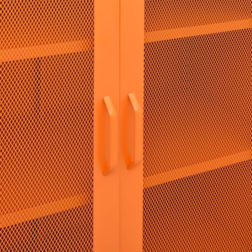 Sandėliavimo spintelė, oranžinė, 80x35x101,5cm, plienas