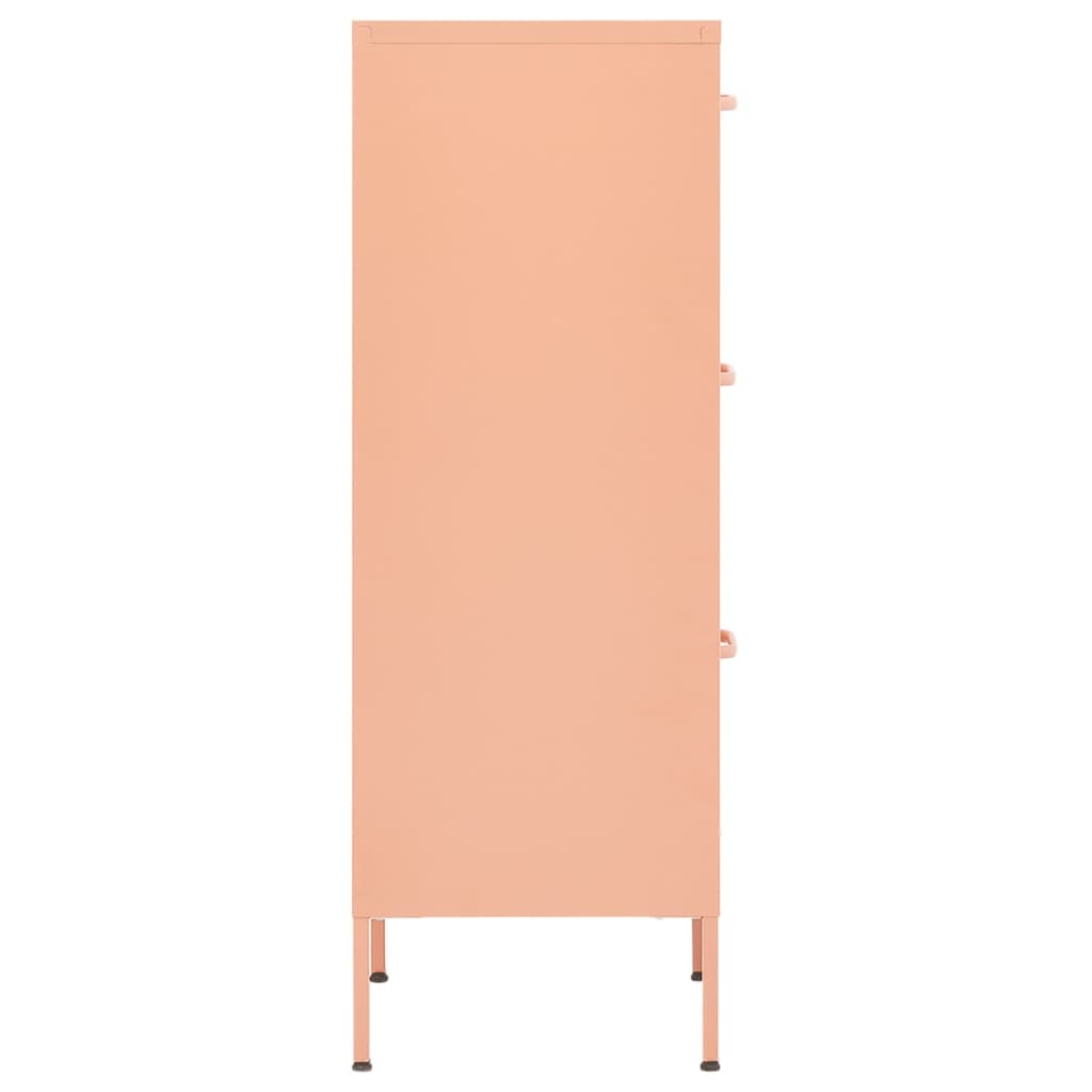 Sandėliavimo spintelė, rožinė, 42,5x35x101,5cm, plienas