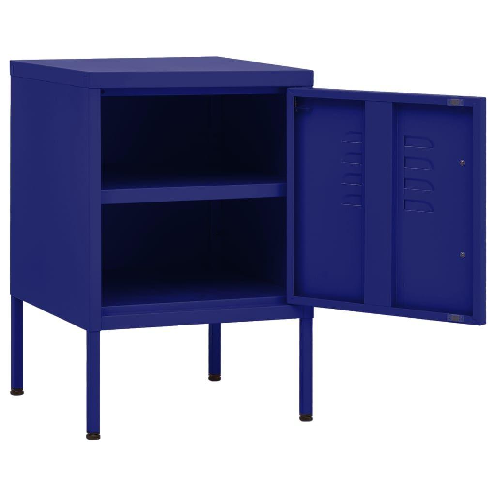 Naktinis staliukas, tamsiai mėlyna, 35x35x51cm, plienas