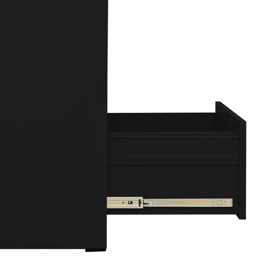 Spintelė dokumentams, juodos spalvos, 46x62x72,5cm, plienas