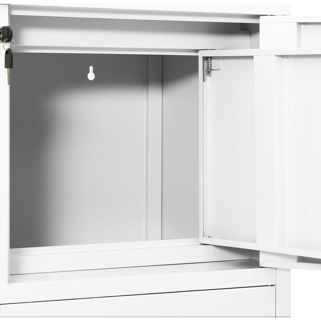 Biuro spintelė, baltos spalvos, 90x40x102cm, plienas
