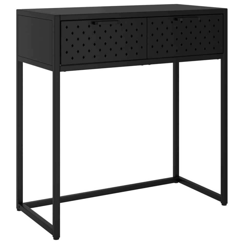Konsolinis staliukas, juodos spalvos, 72x35x75cm, plienas