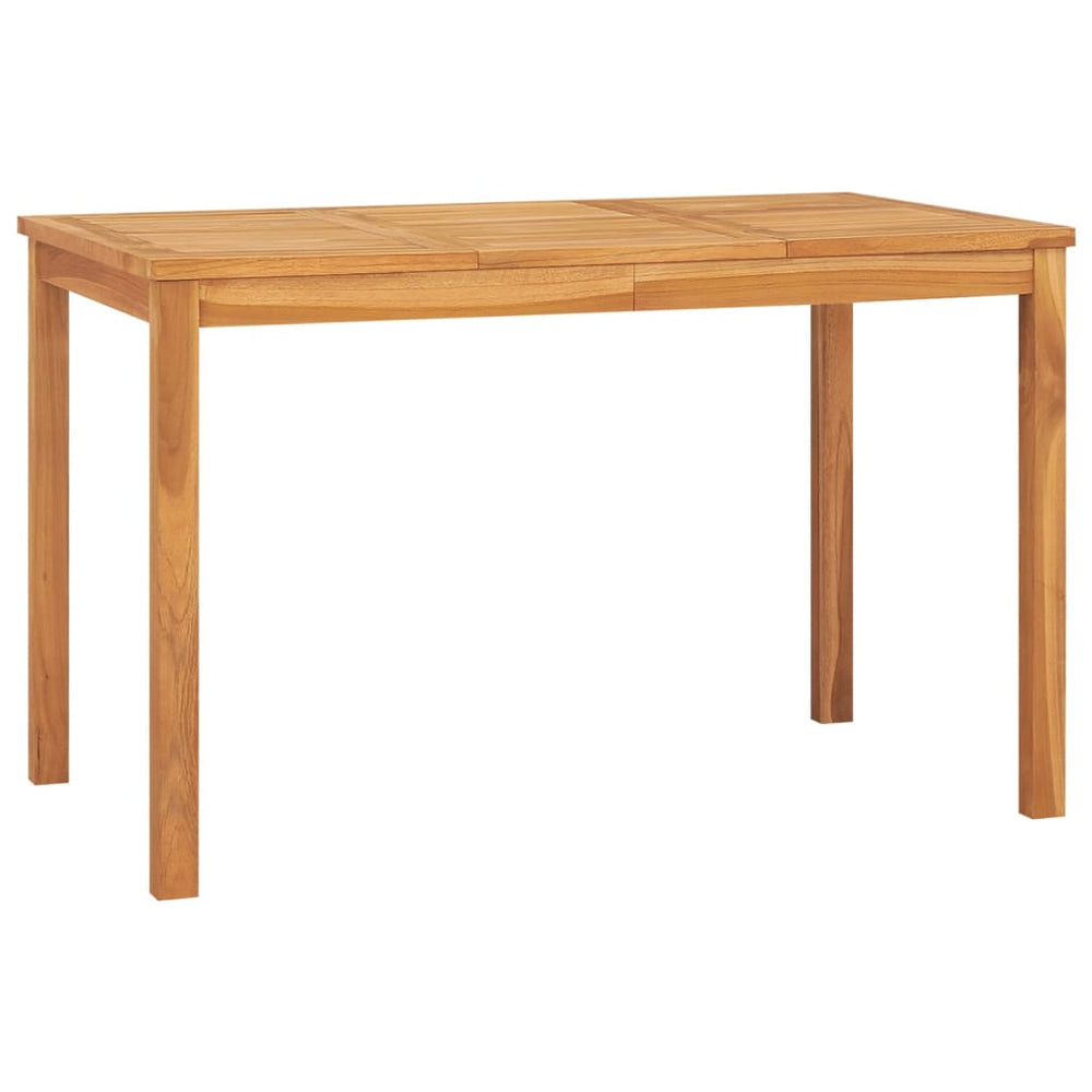 Sodo valgomojo stalas, 120x70x77cm, tikmedžio medienos masyvas